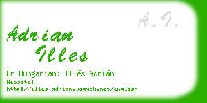 adrian illes business card