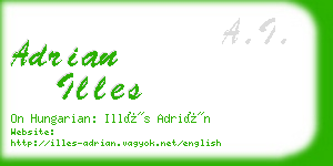 adrian illes business card